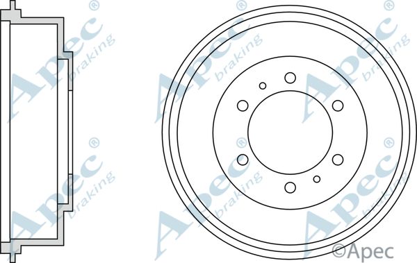 APEC BRAKING stabdžių būgnas DRM9951